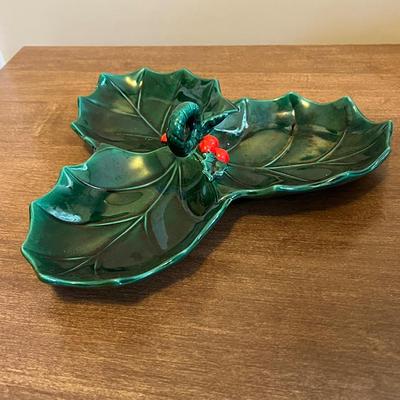 LOT 155M: Vintage Lefton Holly Berry Dishes