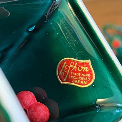 LOT 156M: Vintage Lefton Holly Berry Dishes and More