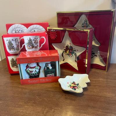 LOT 158M: Christmas Dishes and More, Lenox, Fitz & Floyd, Nikko