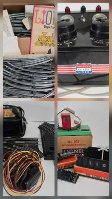 LOT 162X: Lionel Train Tracks, American Flyer Transformer, and More