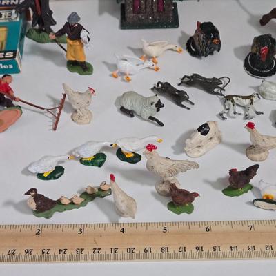 LOT 164X: Multiple Toy Accessories Including Matchbox Fire Truck, Charlies's Angels Van, Plastic Train Station, Plastic and Metal...