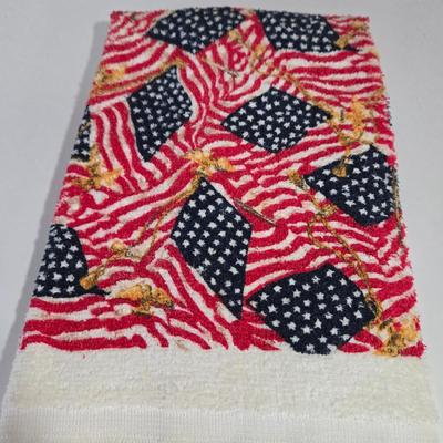 LOT 169X: "God Bless America" / Patriotic Lot Including Uncle Sam, Himself, Small Candy Dish, Pot Holders, Old Glory Drawn by...