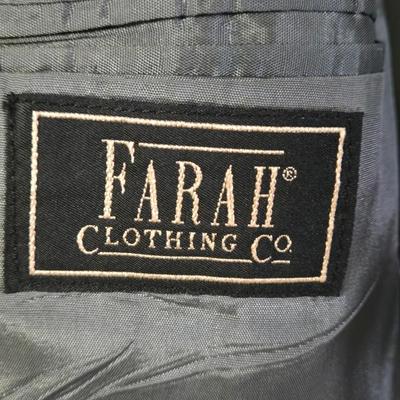 LOT 170X: Multiple Men's Suits, Sports Coats, and Naval Clothing Factory Peacoat / Some Sizes Shown, Others unknown