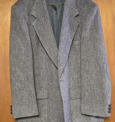 LOT 170X: Multiple Men's Suits, Sports Coats, and Naval Clothing Factory Peacoat / Some Sizes Shown, Others unknown