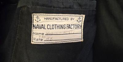LOT 170X: Multiple Men's Suits, Sports Coats, and Naval Clothing Factory Peacoat / Some Sizes Shown, Others unknown