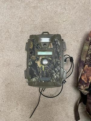Camo Backpack and Trail Camera Bundle