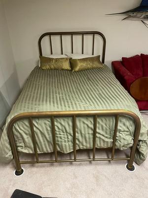 Metal Bed Frame with Headboard and Footboard