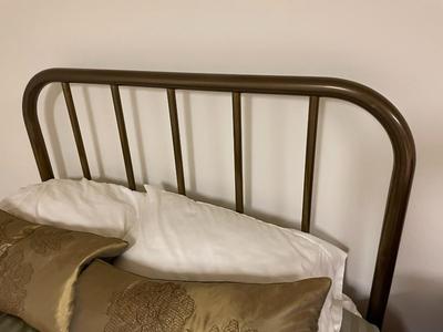 Metal Bed Frame with Headboard and Footboard