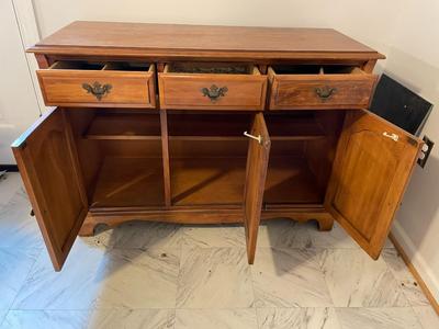 Wooden Sideboard Cabinet With Drawers and Doors