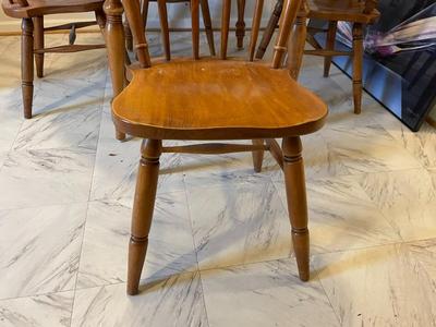 Wooden Extendable Dining Table with Four Chairs