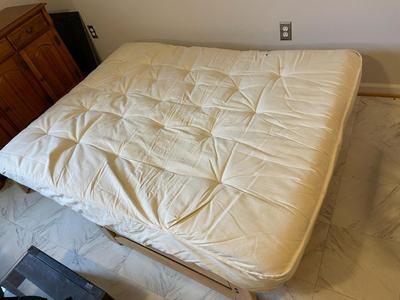Convertible Wood Futon Frame with Mattress