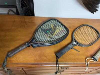 Three Vintage Sporting Rackets