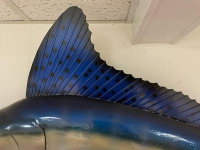 Fiberglass Blue Marlin Wall Mount Sculpture