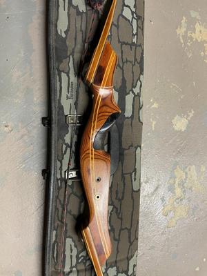 Recurve Bow with Case and String Silencers