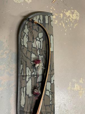 Recurve Bow with Case and String Silencers