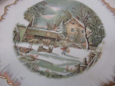7 1/4" Currier & Ives Seasonal Plates