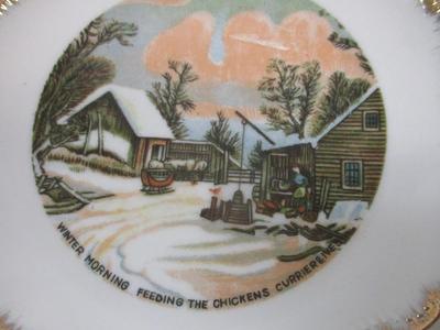 7 1/4" Currier & Ives Seasonal Plates