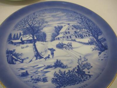 Currier & Ives Seasonal Plates
