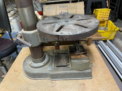 Vintage Industrial Bench Drill Press with Induction Motor