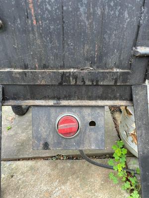 Custom Made Black Outdoor Propane Smoker with Multiple Racks