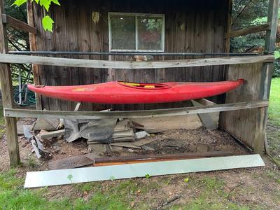 Red Single-Seat Kayak