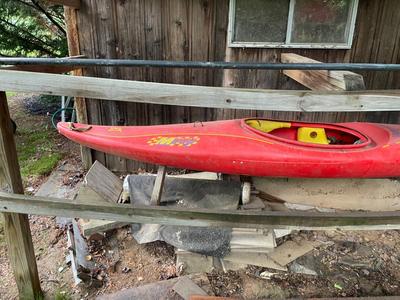 Red Single-Seat Kayak
