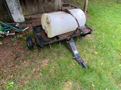 Tow-Behind Lawn Aerator Spreader with Water Drum