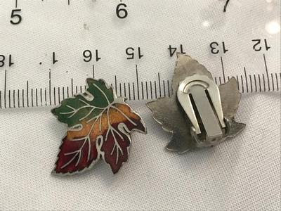 Maple Leaf Clip on Earrings