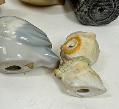 Vintage Owl Collection - ceramic, brass, resin, misc.