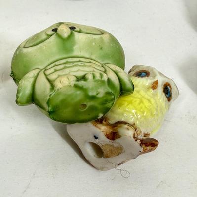 Vintage Owl Collection - ceramic, brass, resin, misc.