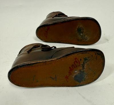 Vintage Bronze Copper Type Baby Boot Shoe Unmounted dipped booties