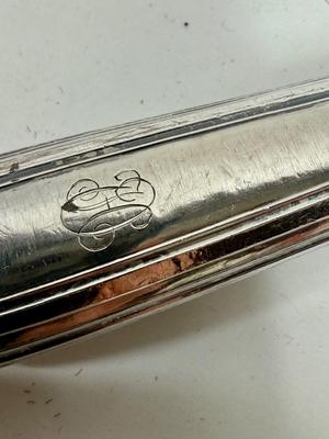 Art Deco Serving Spoon Ice Cream Service in Silver-Plated and Gold-Plated Metal