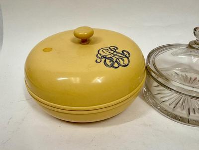 Lot of 3 Vintage Powder Boxes or use for Trinkets Jewelry Vanity