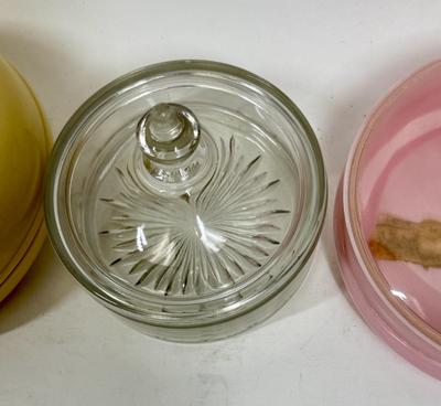 Lot of 3 Vintage Powder Boxes or use for Trinkets Jewelry Vanity