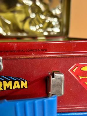 GI JOE AND SUPERMAN LUNCH PAILS