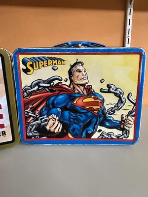 GI JOE AND SUPERMAN LUNCH PAILS