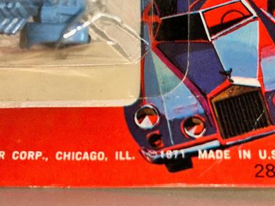 1971 TOOTSIE TOYS IN ORIGINAL PACKAGE, ALONG WITH 1976 MINI MACK AND WINDRACER & TOOTSIE TOY ARMY TANK