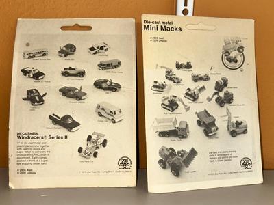 1971 TOOTSIE TOYS IN ORIGINAL PACKAGE, ALONG WITH 1976 MINI MACK AND WINDRACER & TOOTSIE TOY ARMY TANK
