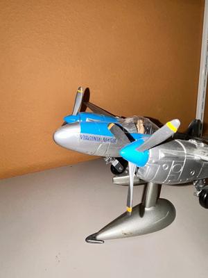 ARMOUR COLLECTION DIECAST LOCKHEAD P-38 LIGHTNING SCALE MODEL PLANE & SKYLANDERS SUPERCHARGE