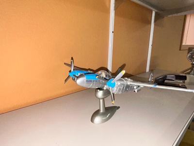 ARMOUR COLLECTION DIECAST LOCKHEAD P-38 LIGHTNING SCALE MODEL PLANE & SKYLANDERS SUPERCHARGE