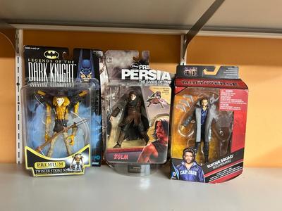 SUICIDE SQUAD “BOOMERANG”, LEGENDS OF THE DARK NIGHT “TWISTER STRIKE SCARECROW”, PRINCE OF PERSIA “ZOLM”