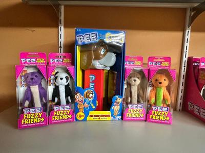 PEZ PETS DOG TREAT DISPENSER, & PEZ FUZZY FRIENDS