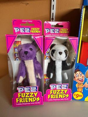 PEZ PETS DOG TREAT DISPENSER, & PEZ FUZZY FRIENDS
