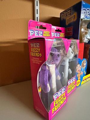 PEZ PETS DOG TREAT DISPENSER, & PEZ FUZZY FRIENDS