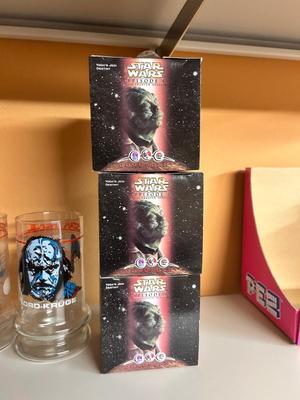 1984 STAR TREK GLASSES AND SOME YODA’S THAT ARE LIKE A MAGIC 8 BALL