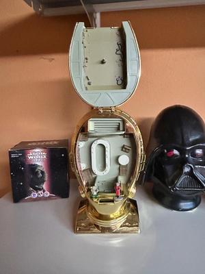1994 C-P30 MICRO MACHINE TRANSFORMING PLAY SETCERAMIC DARTH VADER BUST YODAS JEFI DESTINY HEAD, PHANTOM MENACE ANIKAN VIEWER,