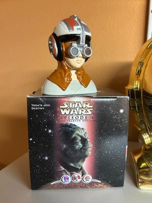 1994 C-P30 MICRO MACHINE TRANSFORMING PLAY SETCERAMIC DARTH VADER BUST YODAS JEFI DESTINY HEAD, PHANTOM MENACE ANIKAN VIEWER,