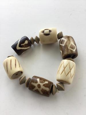 Stretchy heavier beaded fashion bracelet
