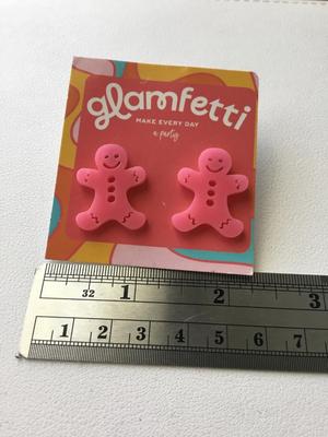 Glamfetti gingerbread fashion earrings