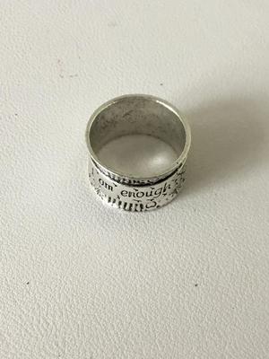 Unmarked I am enough statement ring